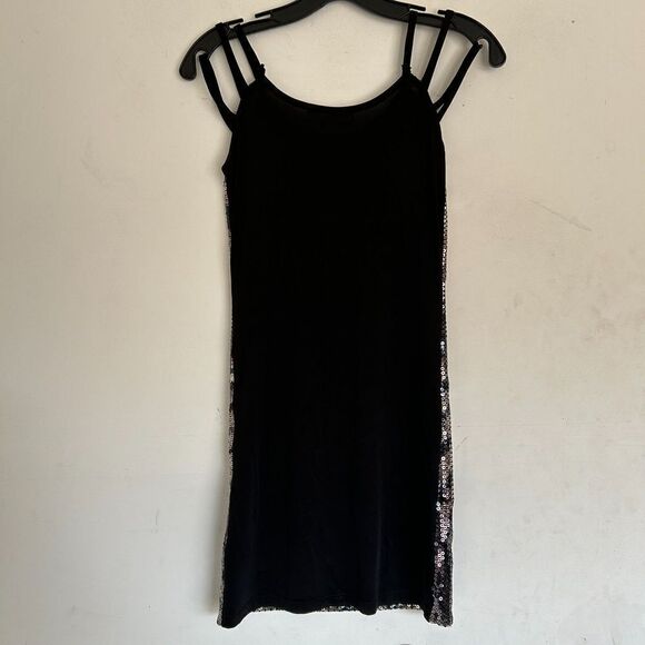 5th Culture Sparkle Sequin Sleeveless Mini Cocktail Party Dress Size Small - Picture 4 of 11